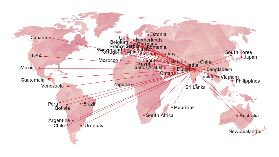 Global Presence Map