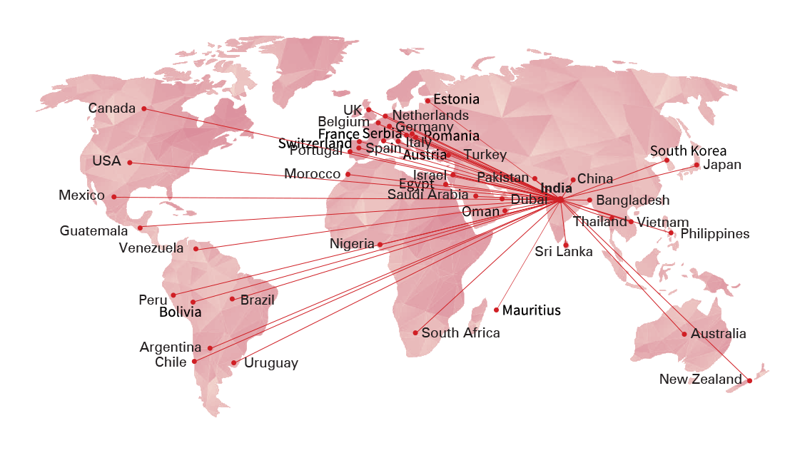 Global Presence Map