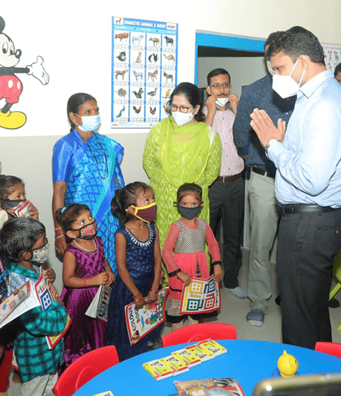 Anganwadi center developed - giving back csr