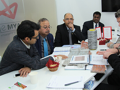 AYM Syntex Team in a Review Meeting
