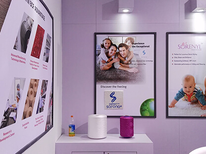 Yarn Samples Displayed at Domotex 2018