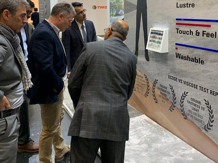 Professionals Reviewing Products at Domotex Germany 2020