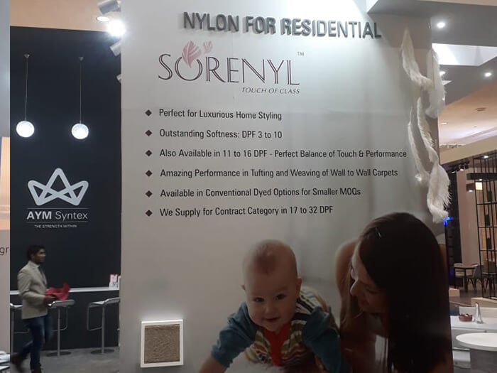 Residential Nylon Yarn on Display at Domotex Hannover 2019