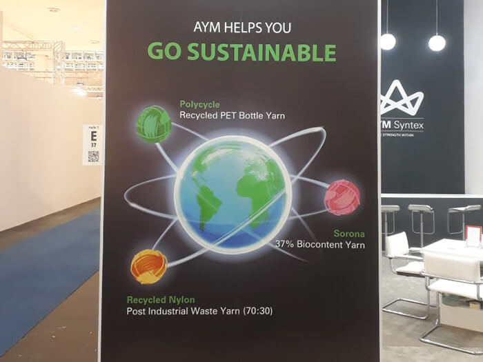 Sustainable Yarn Solutions Display