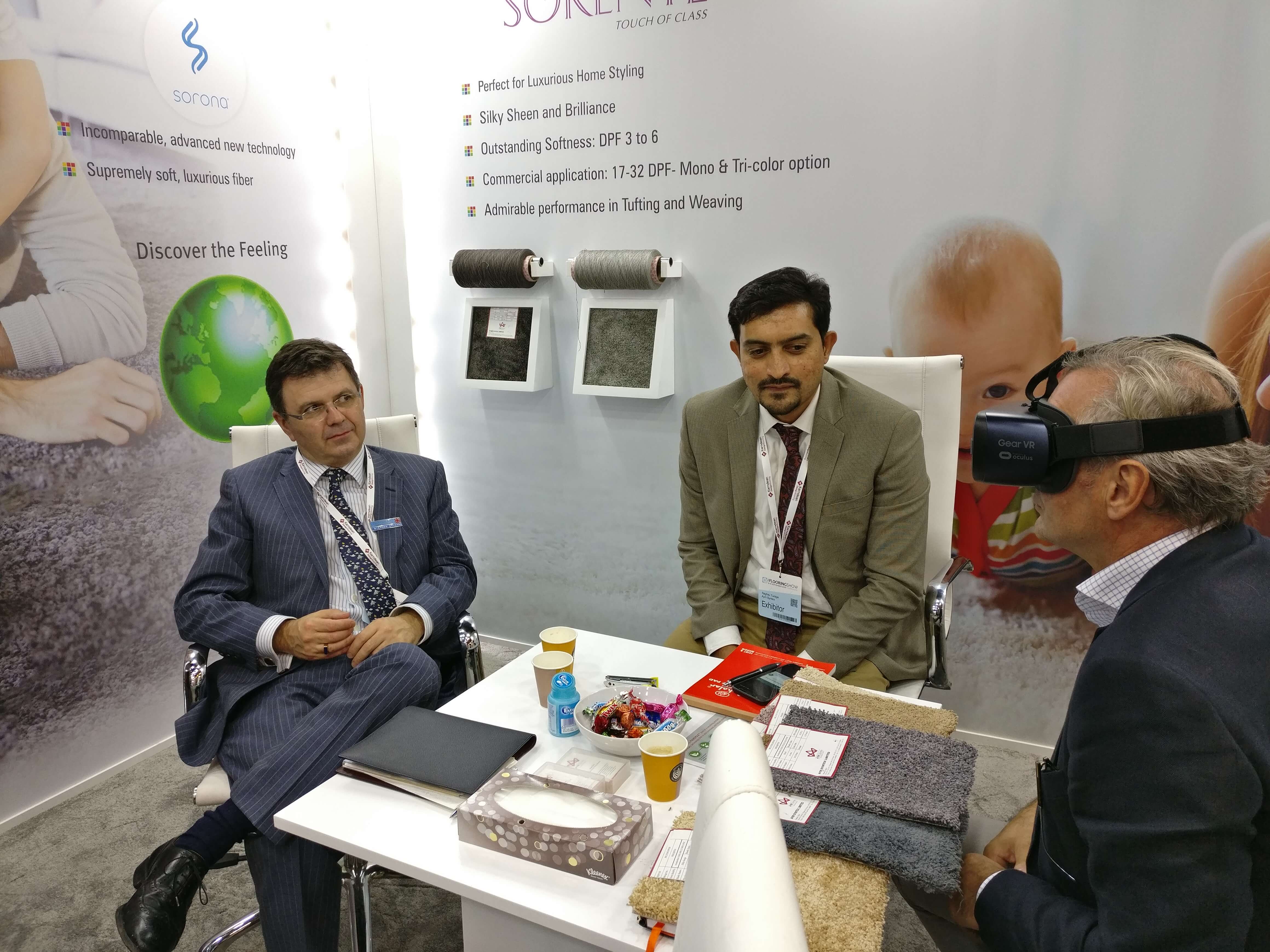 Textile Trade Show Booth at Harrogate, UK 2018