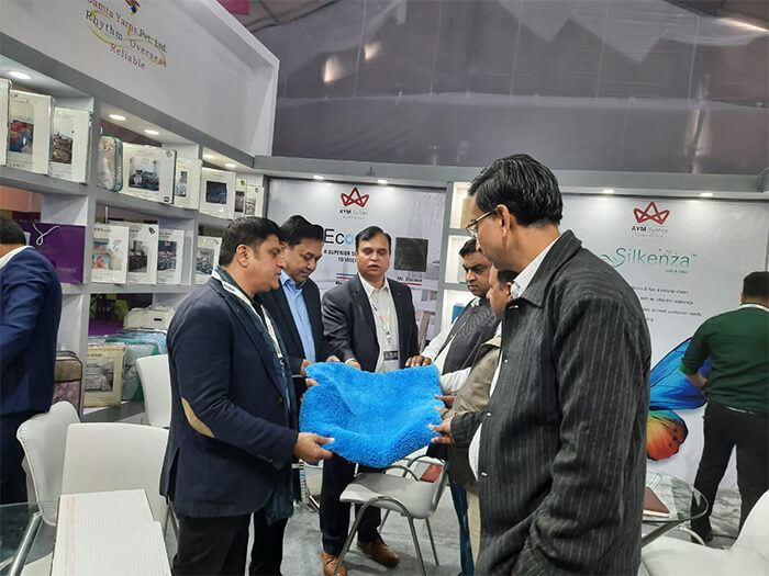 Textile Sample Review at Trade Show India