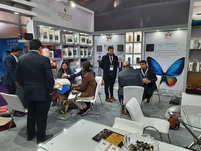 Discussion at the Trade Show India Booth