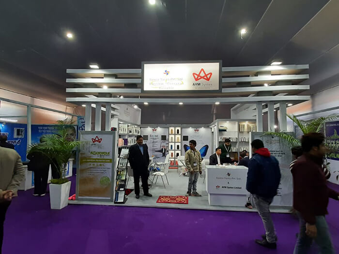 AYM Syntex Exhibition Booth at Trade Show India